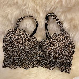 VS Pink cheetah print Bralette.   Small